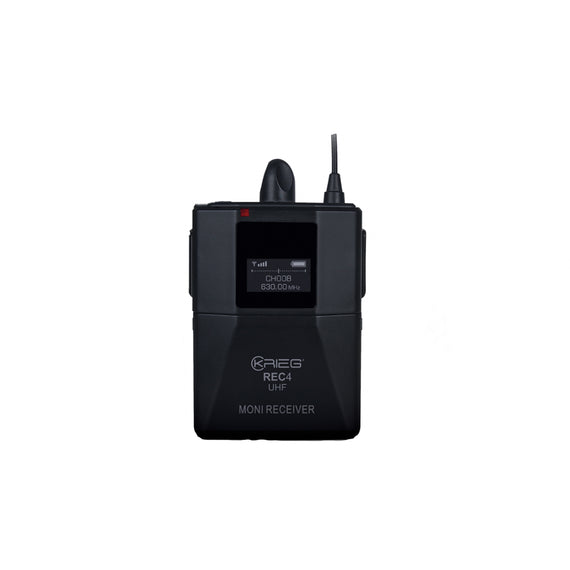 Receptor inalámbrico, bodypack y audífono in ear (610-640 MHz)  KRIEG  REC-4 - Hergui Musical