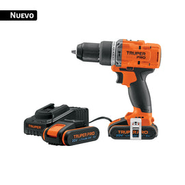 Rotomartillo/destornillador 1/2", 20v, 2 baterías 2ah    TRUPER PRO   ROTI-20A3 - Hergui Musical