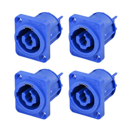 PAQ. 4 PZAS. DE Plug Speakon Hembra chasis 3 Polos AC POWER INLET D-Size REAN  RRAC3I-G-000-0(4) - Hergui Musical