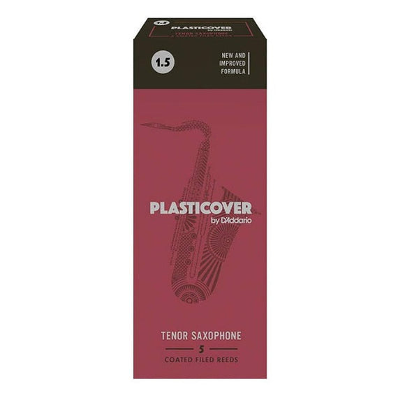 Paq. 5 Pzas. DE CAÑA No. 1 1/2 PARA SAX TENOR RICO PLASTICOVER  RRP05TSX150(5) - Hergui Musical