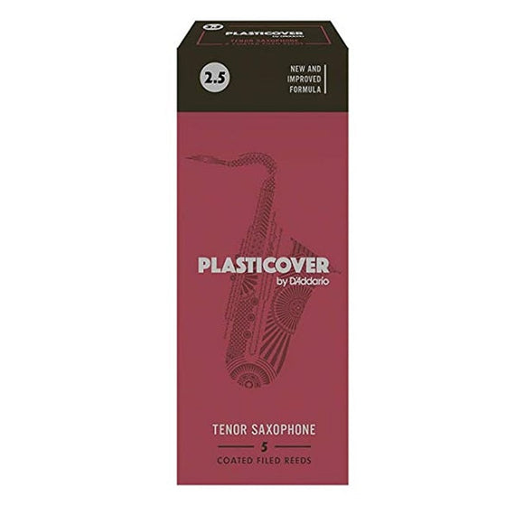 Paq. 5 Pzas. DE CAÑA No. 2 1/2 PARA SAX TENOR  RICO PLASTICOVER  RICO   RRP05TSX250(5) - Hergui Musical