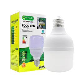 Foco led 20w bombilla ahorrador  TIANLAI  S39W20 - Hergui Musical