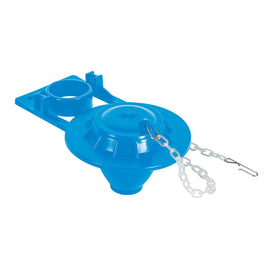 Sapo de 2" de pvc para wc, azul, con cadena plástica,    FOSET     SA-006 - Hergui Musical