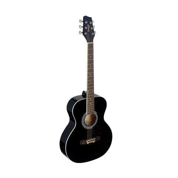 Guitarra Acústica Auditorium, con tapa basswood, color negro  STAGG   SA20A-BLK - Hergui Musical
