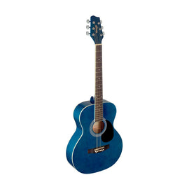 Guitarra Acústica Auditorium, con tapa basswood, color Azul  STAGG   SA20A-BLUE - Hergui Musical