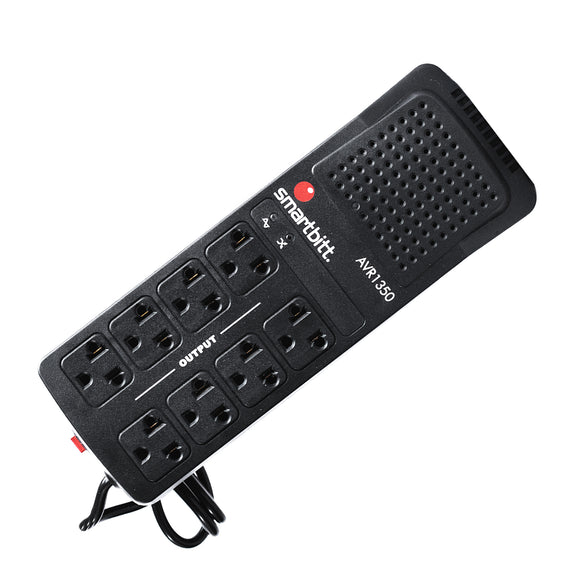Regulador SMARTBITT SBAVR1350, Negro, Hogar y Oficina, 1350 VA, 675 W   REGBIT010 - Hergui Musical