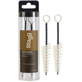 Jgo. de dos cepillos de limpieza para boquilla de instrumentos de madera, universales   STAGG   SCB-MWW - Hergui Musical