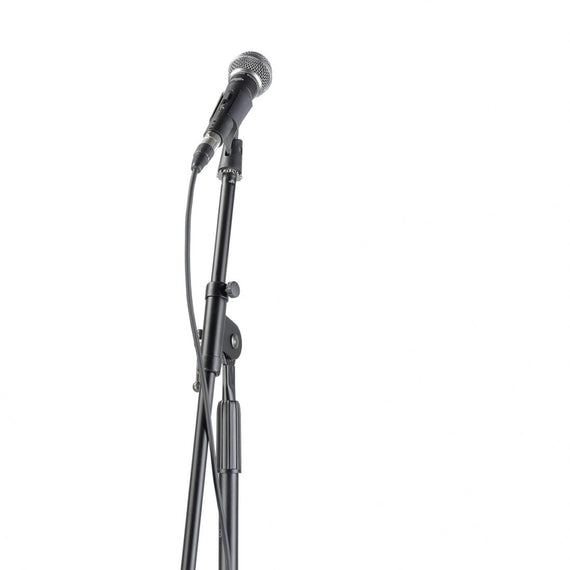 Kit de micrófonos cardioide dinámico, soporte de micrófono, cable XLR / XLR, abrazadera y bolsa  STAGG   SDM50-SET - Hergui Musical