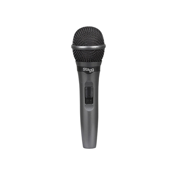 MICROFONO DE MANO ALÁMBRICO, DINÁMICO CARDIODE PARA ACTUACIONES EN VIVIO BOBINA DC98  STAGG   SDMP15 - Hergui Musical