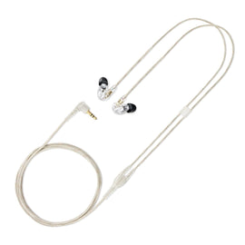 AUDÍFONOS TRANSPARENTES AISLANTES DE SONIDO CON BAJOS PROFUNDOS Y CABLE DESMONTABLE   SHURE  SE215-CL - Hergui Musical