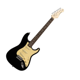 Guitarra eléctrica estándar "S", Negro Brillante  STAGG  SES-30-BK - Hergui Musical