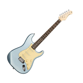 Guitarra eléctrica estándar "S", Ice blue metalic  STAGG  SES-30-IBM - Hergui Musical