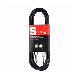 CABLE PARA INSTRUMENTO 6m, PLUG 6.3mm, CONECTORES MACHO/MACHO  STAGG   SGC6DL - Hergui Musical