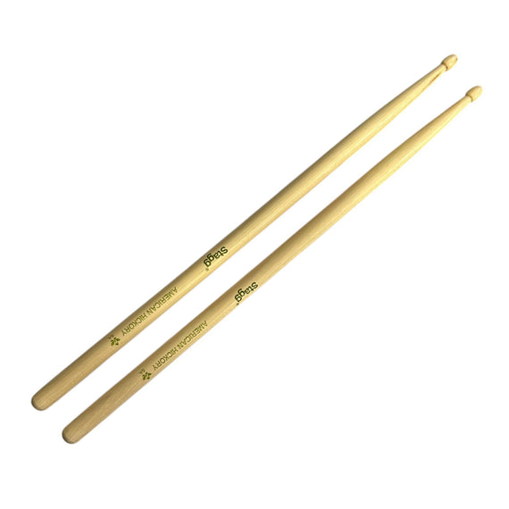 Jgo. de baquetas 5A con punta de madera de Nogal  STAGG  SHV5A - Hergui Musical