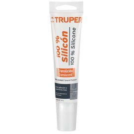 SELLADOR TRANSPARENTE 100% SILICON DE 85g   TRUPER    SIL-85T - Hergui Musical