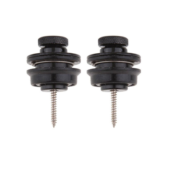 JGO. DE SUJETADORES PARA CORREA DE GUITARRA, NEGRO JENDRIX   SL-60BK - Hergui Musical