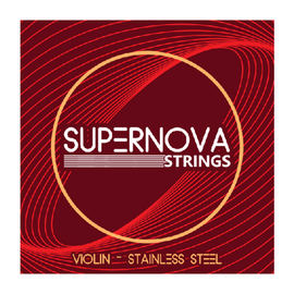 ENCORDADURA PARA VIOLIN, LISA ACERO ESTAÑADO, ENTORCHADO PLATEADO  SUPERNOVA TEMPO  SELENE  SNT-V