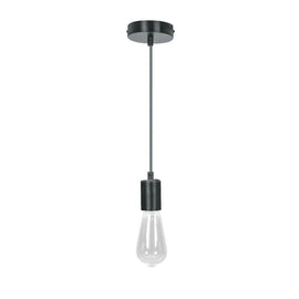 Socket colgante metálico, negro, volteck  SOC-10NS - Hergui Musical