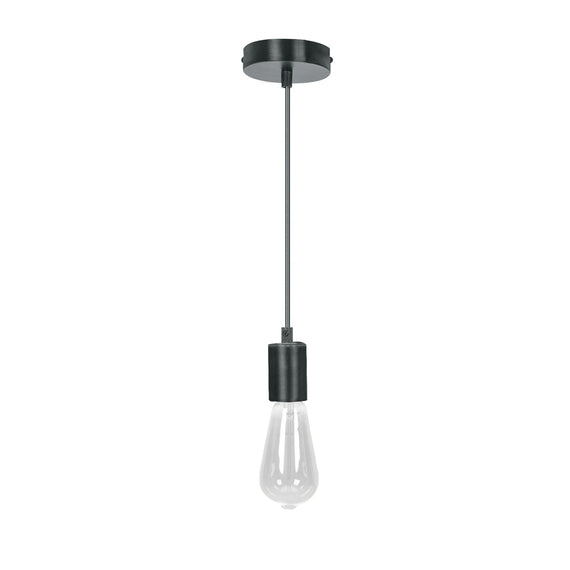 Socket colgante metálico, negro, volteck  SOC-10NS - Hergui Musical