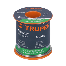 Soldadura 1/2-1/2 para tubería baja presión, 450g, soldaklin   TRUPER   SOL-445K - Hergui Musical