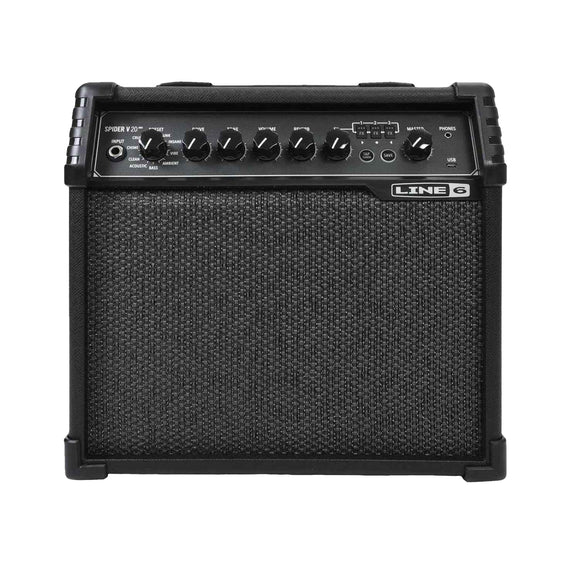 Amplificador para guitarra SpiderV 20 W  LINE SIX  GSPDRV20MKII - Hergui Musical
