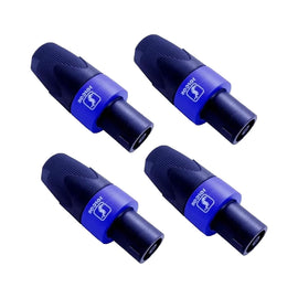 PAQ. 4 PZAS. DE PLUG SPEAKON MACHO PARA SOLDAR  SOLCOR   SPE4SOL(4) - Hergui Musical