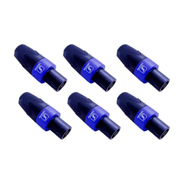 PAQ. 6 PZAS. DE PLUG SPEAKON MACHO PARA SOLDAR  SOLCOR   SPE4SOL(6) - Hergui Musical