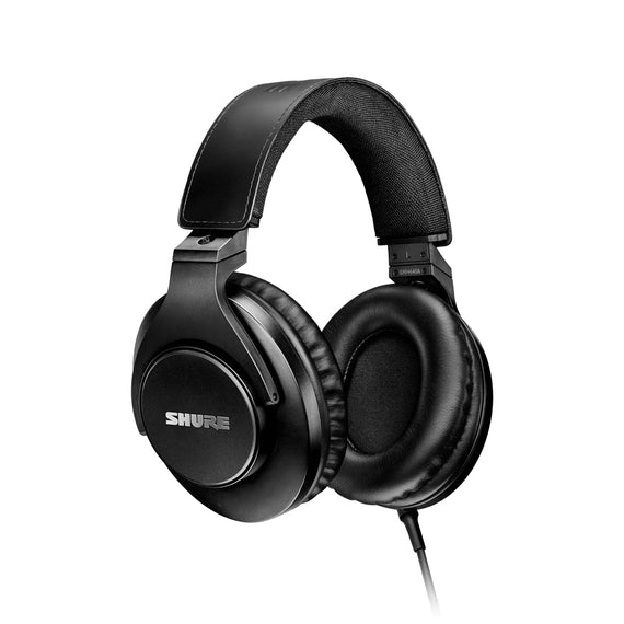 Audífonos de Estudio o Monitores, tipo cerrado, 105dB/mW, 44 ohms, 500 mW, 10-22,000 Hz, 3 metros, 1/8 y 1/4.  SHURE  SRH440A-BK - Hergui Musical