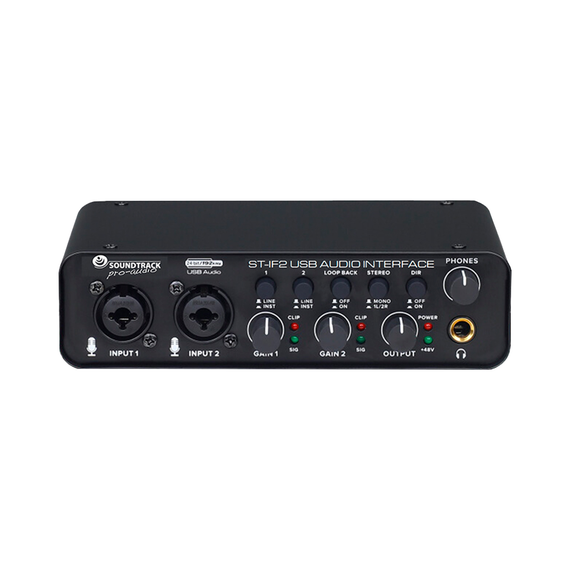 Interfaz de Audio (Mezcladora de Audio de 2 canales)   SOUNDTRACK  ST-IF2