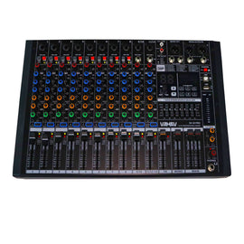 Mezcladora pasiva, 12 Canales, Ecualizador paramétrico, ecualizador gráfico  VAMAV  SV-12-PRO - Hergui Musical