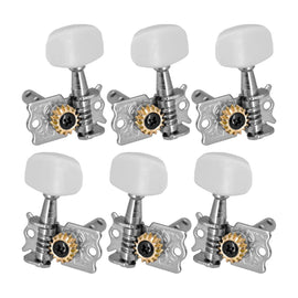 Maquinaria para guitarra rockera Niquelada individual con perno metálico  TEMPO   107-R - Hergui Musical