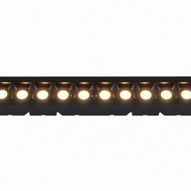 LUMINARIA LINEAL EMPOTRABLE EN TECHO COLOR NEGRO  ARTLITE  ADE-709 - Hergui Musical