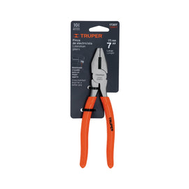 Pinza para electricista 7" mango de pvc,  TRUPER   T200-7