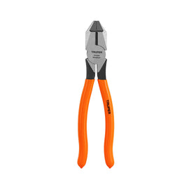 Pinza para electricista 8" uso rudo, mango pvc,  TRUPER  T201-8