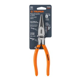 Pinza de punta y corte 8" mango de pvc,  TRUPER   T203-8