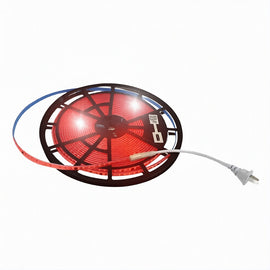Tira de leds 10m para exterior, color Rojo, IP 65, LED 2835  MEGALUZ LED  T2835CM16R - Hergui Musical