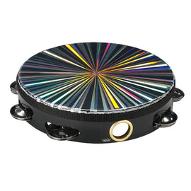 PANDERO 8", 1 HILERA, NEGRO  REMO  TA-4108-48 - Hergui Musical