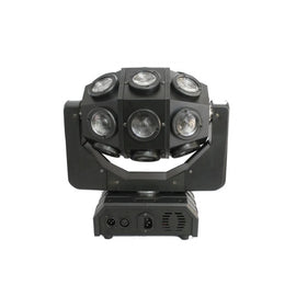 Cabeza robótica, 18 Leds RGBW 10w, 1 Laser Verde 50 mW, 1 Laser Rojo 100 mW   MEGALUZ SHOW   TARANTULA - Hergui Musical