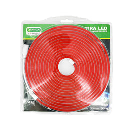 Tira Neon tipo manguera para exterior, 5m x 1cm, color Rojo, alimentación 110v  TIANLAI  TN283512R - Hergui Musical