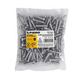 Bolsa con 100 tornillos 1/4" x 1-1/4" tipo estufa, fiero   TORE-1/4X1-1/4 - Hergui Musical