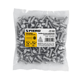 Bolsa con 150 tornillos 1/4" x 3/4" tipo estufa, fiero   TORE-1/4X3/4 - Hergui Musical