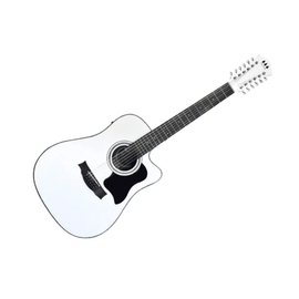 GUITARRA 12 CUERDAS (DOCEROLA), ELECTROACUSTICA TRES PINOS, BLANCO BRILLANTE  TPRS-100-PW - Hergui Musical