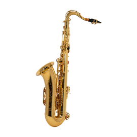 Saxofón tenor Si (Bb) BENJAMIN ADAMS, diseño ergonómico, acabado en laca dorada, incluye boquilla y estuche rígido  TS100