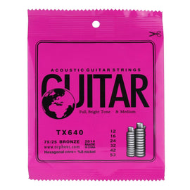 JGO. DE CUERDAS PARA GUITARRA ELECTROACÚSTICA CAL. 12-53  ORPHEE  TX640 - Hergui Musical