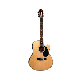 GUITARRA ELECTROACUSTICA, CUERDAS DE ACERO  LA SEVILLANA UN-3CEQ-STEEL - Hergui Musical