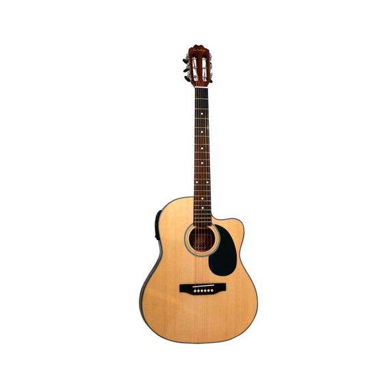 GUITARRA ELECTROACUSTICA, CUERDAS DE ACERO  LA SEVILLANA UN-3CEQ-STEEL - Hergui Musical