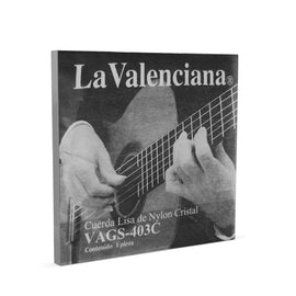 CUERDA SUELTA 3RA. NYLON CLASICA LA VALENCIANA  403C(12) - Hergui Musical