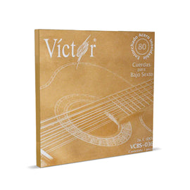 CUERDA SUELTA 2DA. PARA BAJO SEXTO, 2A., ACERO, 0.036 ENTORCHADO ACERO INOXIDABLE  VICTOR  VCBS-036 - Hergui Musical