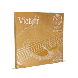 CUERDA SUELTA 3RA. PARA BAJO SEXTO, 3A., ACERO, 0.046 ENTORCHADO ACERO INOXIDABLE  VICTOR  VCBS-046 - Hergui Musical