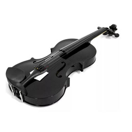 VIOLÍN DE 4/4 DE MADERA COLOR NEGRO ROMMS  VN-304BK - Hergui Musical